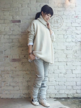 「JOURNAL STANDARD LUXE（ジャーナルスタンダード　ラックス）のアイテム」を使った、JOURNAL STANDARD LUXE 渋谷店さん（レディース・159cm）の秋コーディネート