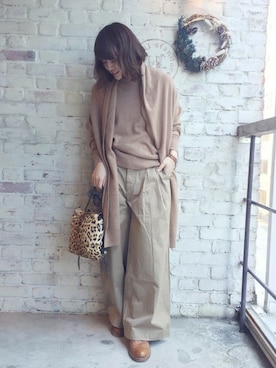 「JOURNAL STANDARD LUXE（ジャーナルスタンダード　ラックス）のアイテム」を使った、JOURNAL STANDARD LUXE 渋谷店さん（レディース・155cm）の冬コーディネート