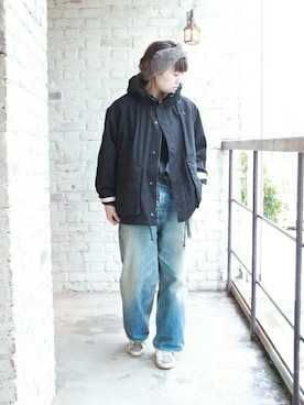 「JOURNAL STANDARD LUXE（ジャーナルスタンダード　ラックス）のアイテム（ジャケット/アウター）」を使った、JOURNAL STANDARD LUXE 渋谷店さん（レディース・155cm）の冬コーディネート