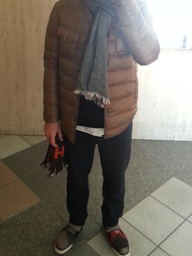 「nonnative（ノンネイティブ）のアイテム（ダウンジャケット/コート）」を使った、RYO3さん（メンズ・166cm）の冬コーディネート