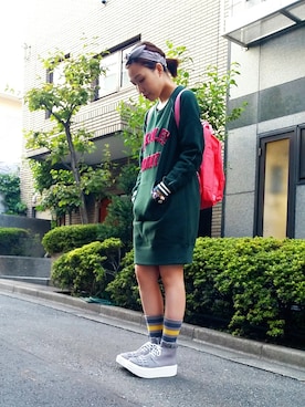 「travel」｜「アイテム（その他シューズ）」を使った、Caさん（レディース・165cm）の秋コーディネート