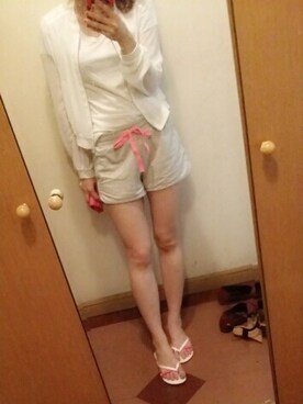 「MIXXO（ミッソ）のアイテム（パンツ）」を使った、아이린 Eileenさん（レディース・164cm）の夏コーディネート