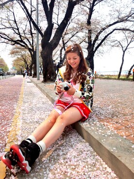 「chocoolate（チョコレート）のアイテム（パンツ）」を使った、twiggy晓华さん（レディース・170cm）の冬コーディネート