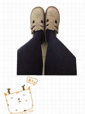 「アイテム（その他シューズ、グレー系）」を使った、little duduさん（メンズ・160cm）の冬コーディネート