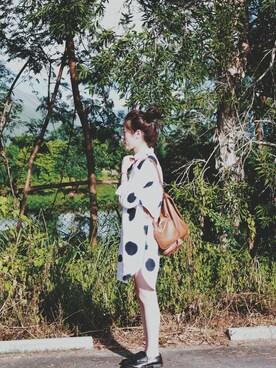 「PULL&BEAR（プルアンドベア）のアイテム（その他シューズ）」を使った、camilleyiさん（レディース・163cm）の秋コーディネート