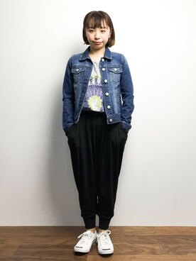 「チャイハネ（チャイハネ）のアイテム（Tシャツ/カットソー）」を使った、Rachelさん（レディース・149cm）の春コーディネート
