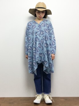 「Accessorize（アクセサライズ）のアイテム（帽子）」を使った、Rachelさん（レディース・149cm）の春コーディネート