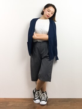 「nusy（ヌージー）のアイテム」を使った、Rachelさん（レディース・149cm）の春コーディネート