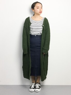 「Factor=（ファクターイコール）のアイテム（スカート）」を使った、Rachelさん（レディース・149cm）の春コーディネート