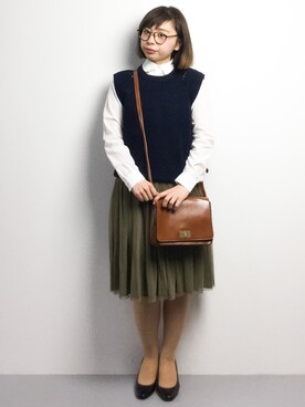 「Lulud（ルルド）のアイテム」を使った、Rachelさん（レディース・149cm）の春コーディネート