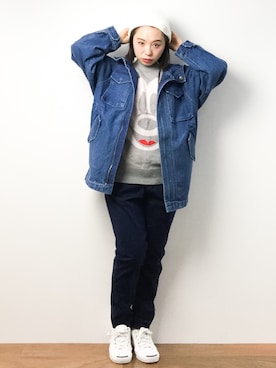 「RODEO CROWNS WIDE BOWL（ロデオクラウンズワイドボウル）のアイテム（その他アウター）」を使った、Rachelさん（レディース・149cm）の春コーディネート