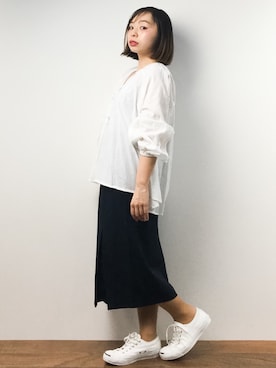 「Marilyn Moon（マリリンムーン）のアイテム」を使った、Rachelさん（レディース・149cm）の春コーディネート