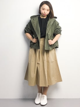 「Another Edition（アナザーエディション）のアイテム（ブルゾン）」を使った、Rachelさん（レディース・149cm）の春コーディネート