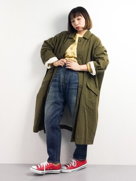 「JOURNAL STANDARD LUXE（ジャーナルスタンダード　ラックス）のアイテム（その他アウター）」を使った、Rachelさん（レディース・149cm）の春コーディネート