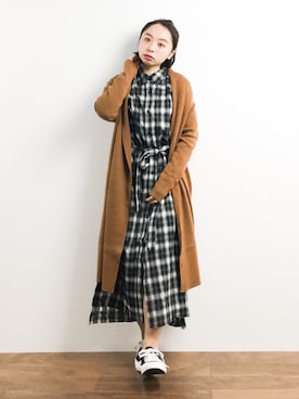 「J'studio（ジェイストゥディオ）のアイテム」を使った、Rachelさん（レディース・149cm）の春コーディネート