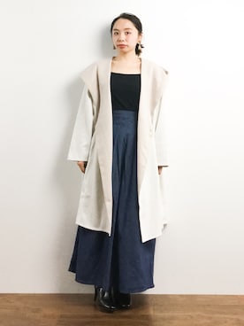 「RAY CASSIN（レイカズン）のアイテム（その他アウター）」を使った、Rachelさん（レディース・149cm）の春コーディネート