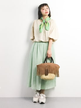 Rachelさん（レディース・149cm）の春コーディネート