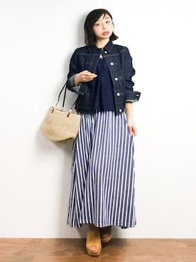 「夢展望（ユメテンボウ）のアイテム（ジャケット/アウター）」を使った、Rachelさん（レディース・149cm）の春コーディネート