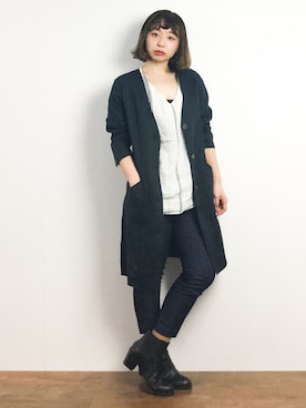「NOMBRE IMPAIR（ノンブルアンペール）のアイテム（その他アウター）」を使った、Rachelさん（レディース・149cm）の春コーディネート