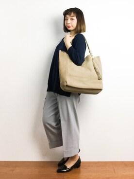 「クロップドパンツ」｜Rachelさん（レディース・149cm）の春コーディネート