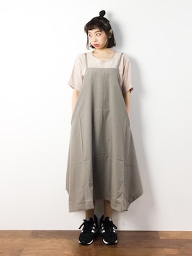 「キャミソールワンピ」｜Rachelさん（レディース・149cm）の春コーディネート