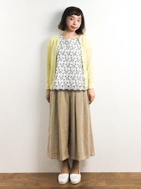 「アイテム（アンサンブル）」を使った、Rachelさん（レディース・149cm）の春コーディネート