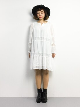 「ハットコーデ」｜Rachelさん（レディース・149cm）の春コーディネート