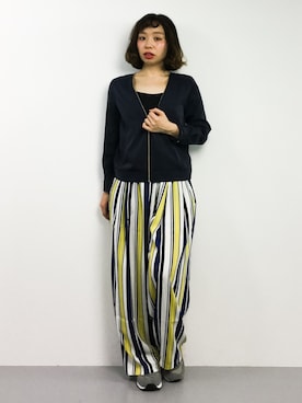 「ゆるカジ」｜「アイテム（ブルゾン）」を使った、Rachelさん（レディース・149cm）の春コーディネート
