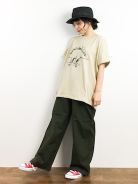 「ハットコーデ」｜Rachelさん（レディース・149cm）の春コーディネート