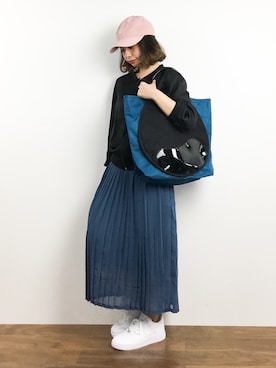 「RAY CASSIN（レイカズン）のアイテム（ブルゾン）」を使った、Rachelさん（レディース・149cm）の春コーディネート