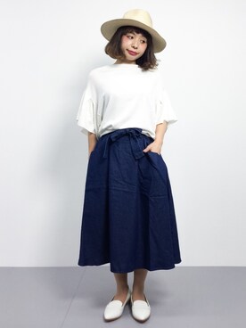 「ハットコーデ」｜Rachelさん（レディース・149cm）の春コーディネート