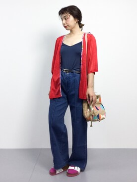 「Luz Llena (NEY)（ラズレナニー）のアイテム（パンツ）」を使った、Rachelさん（レディース・149cm）の春コーディネート