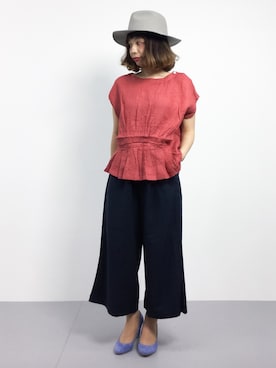 「ハットコーデ」｜Rachelさん（レディース・149cm）の春コーディネート