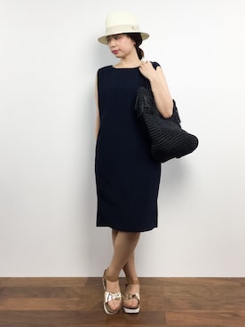 「PARADIS COULEUR（パラディクルール）のアイテム」を使った、Rachelさん（レディース・149cm）の夏コーディネート