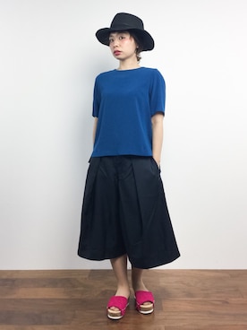 「ハットコーデ」｜Rachelさん（レディース・149cm）の夏コーディネート