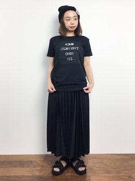 「MID by MIDWEST（ミッド バイ ミッドウエスト）のアイテム」を使った、Rachelさん（レディース・149cm）の夏コーディネート