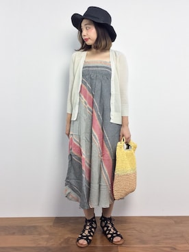 「チャイハネ（チャイハネ）のアイテム（スカート）」を使った、Rachelさん（レディース・149cm）の夏コーディネート