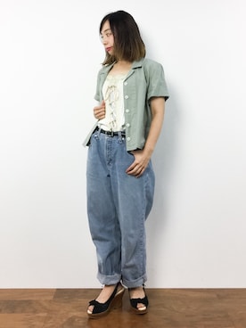 「axes femme（アクシーズファム）のアイテム（キャミソール）」を使った、Rachelさん（レディース・149cm）の夏コーディネート