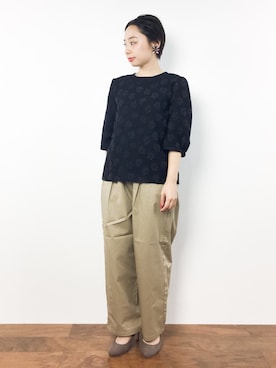 「SINDEE（シンディー）のアイテム」を使った、Rachelさん（レディース・149cm）の夏コーディネート
