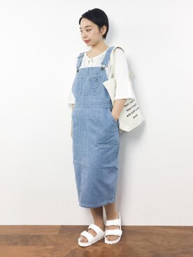 「Kaon（カオン）のアイテム」を使った、Rachelさん（レディース・149cm）の夏コーディネート