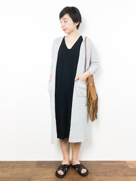 「リラックスコーデ」｜「アイテム（つなぎ/オールインワン）」を使った、Rachelさん（レディース・149cm）の夏コーディネート