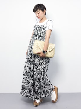 追加 インド綿キャミワンピース を使った人気ファッションコーディネート Wear