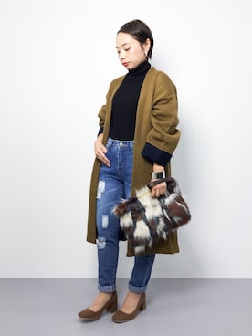 「タイト」｜「アイテム（その他アウター）」を使った、Rachelさん（レディース・149cm）の秋コーディネート