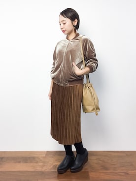 「Another Edition（アナザーエディション）のアイテム（ブーティ）」を使った、Rachelさん（レディース・149cm）の秋コーディネート