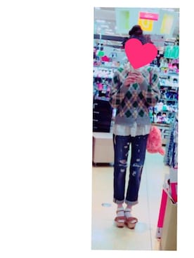 「BEAMS BOY（ビームスボーイ）のアイテム（カーディガン/ボレロ）」を使った、Hanna さん（レディース・158cm）の冬コーディネート