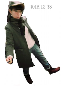 「GAP（ギャップ）のアイテム（キャップ、グレー系）」を使った、0725さん（レディース・153cm）の冬コーディネート