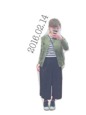 「nusy（ヌージー）のアイテム（ジャケット/アウター）」を使った、0725さん（レディース・153cm）の冬コーディネート