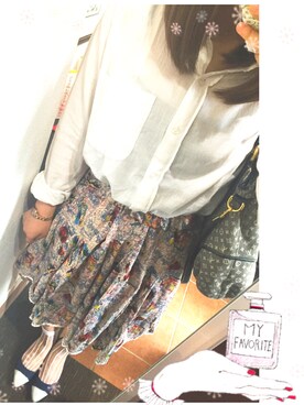 「Desigual（デシグアル）のアイテム（スカート）」を使った、kaedeさん（レディース・164cm）の夏コーディネート