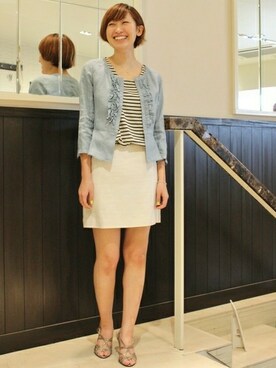 本社STAFFさん（レディース・164cm）の春コーディネート