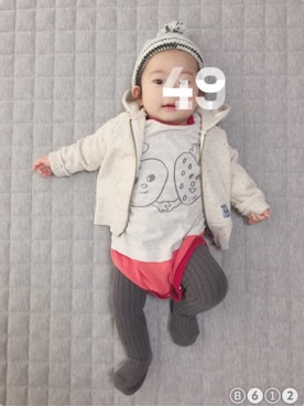 hana‧✧̣̥̇‧さん（キッズ・60cm）の冬コーディネート